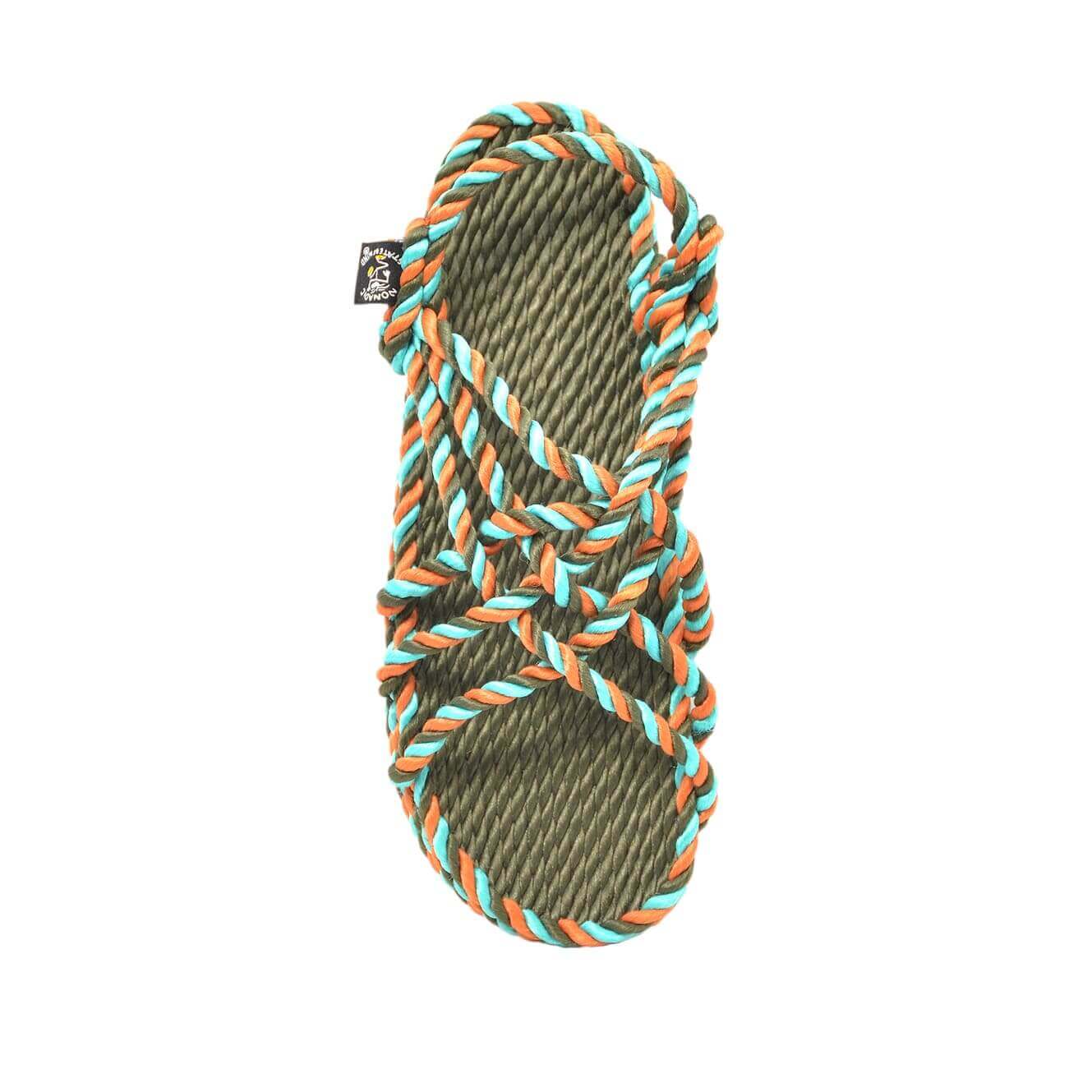 Sandales vegan, sandales en corde, nomadic state of mind, modèle JC Twisted Sage green chrysina | JC - Twisted Sage green chrysina - Nomadic State Of Mind - Disponible sur Nomadic State Of Mind "FRANCE"
