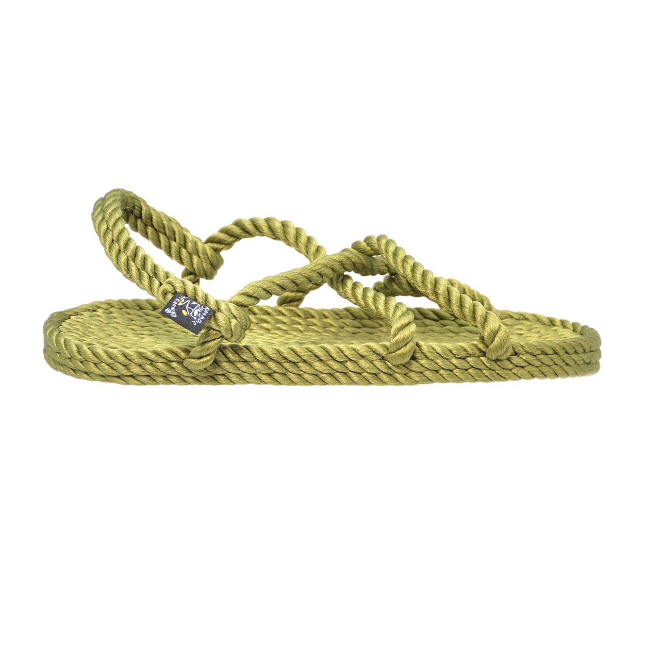 Sandales vegan, sandales en corde, nomadic state of mind, modèle Kyma green cardamon | Kyma - Green cardamon - Nomadic State Of Mind - Disponible sur Nomadic State Of Mind "FRANCE"