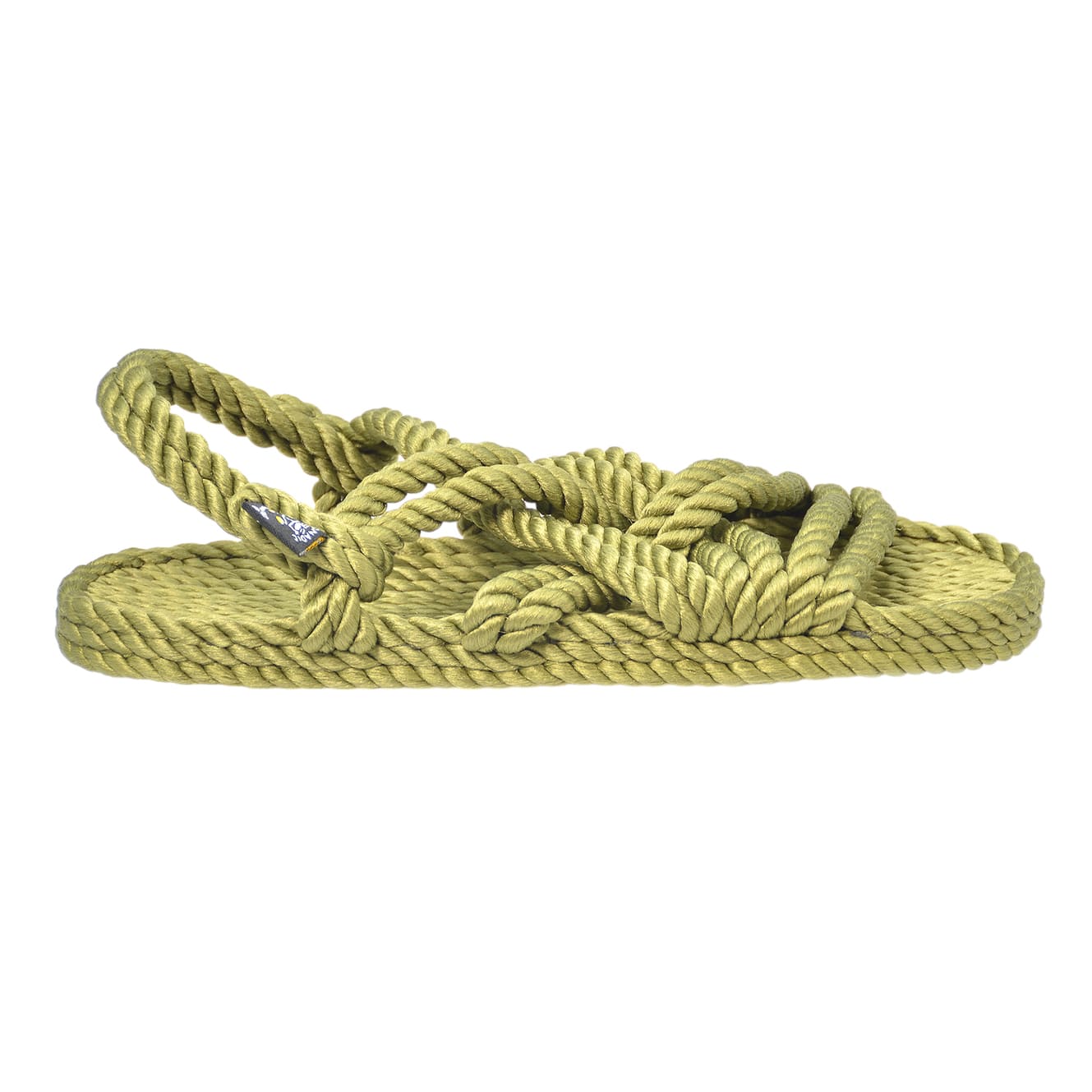 Sandales vegan, sandales en corde, nomadic state of mind, modèle Lounger green cardamon | Lounger - Green cardamon - Nomadic State Of Mind - Disponible sur Nomadic State Of Mind "FRANCE"