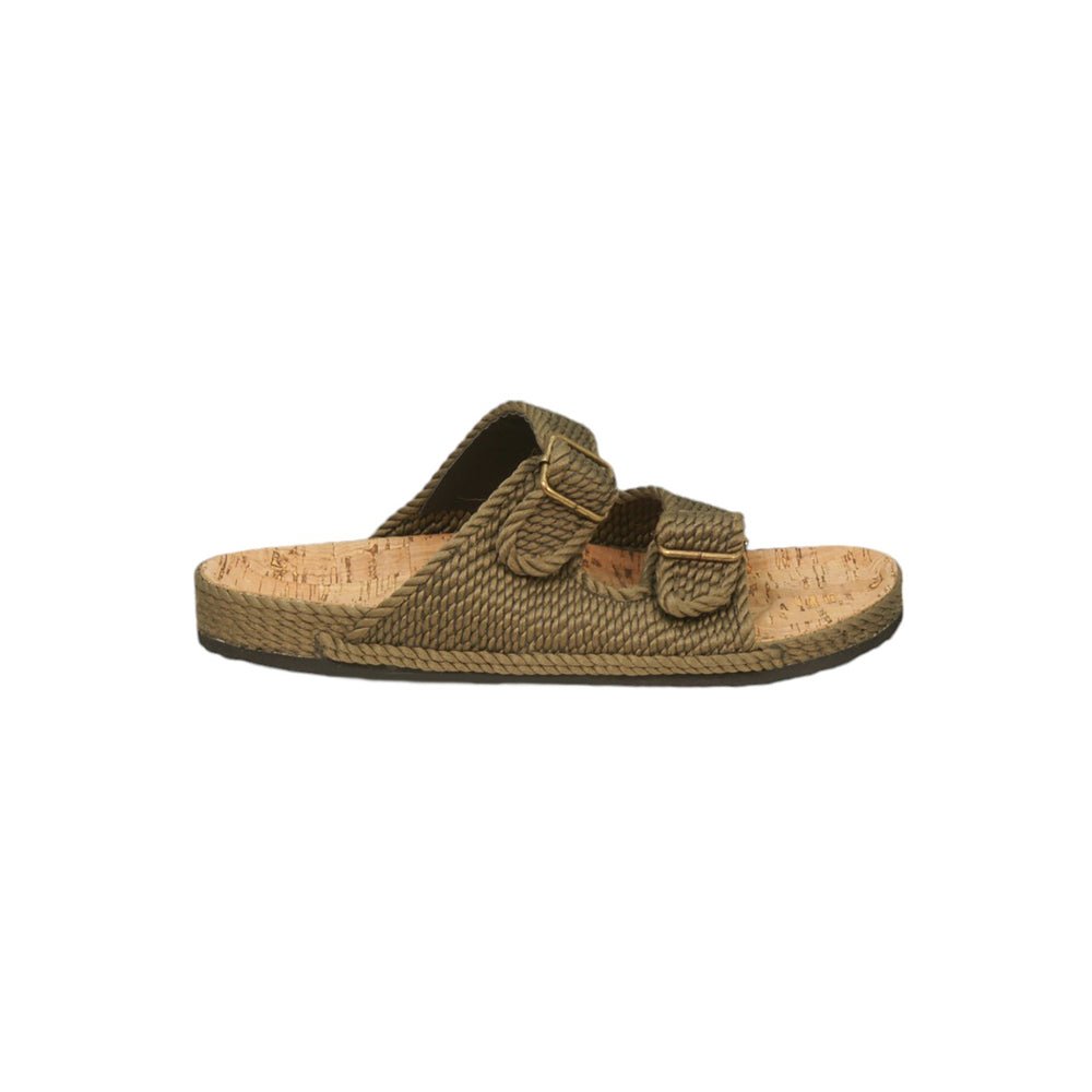 Sandales vegan, Nomadic state of mind, modèle Moses sage green with cork - Disponible sur Nomadic State Of Mind "FRANCE"
