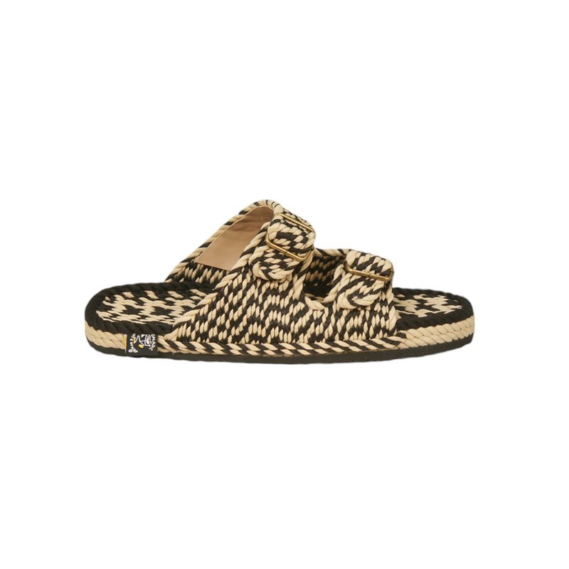 Sandales en cordes, Nomadic state of mind, modèle Moses twisted desert black with sole | Moses - Twisted Desert Black with Sole - Nomadic State Of Mind - Disponible sur Nomadic State Of Mind "FRANCE"