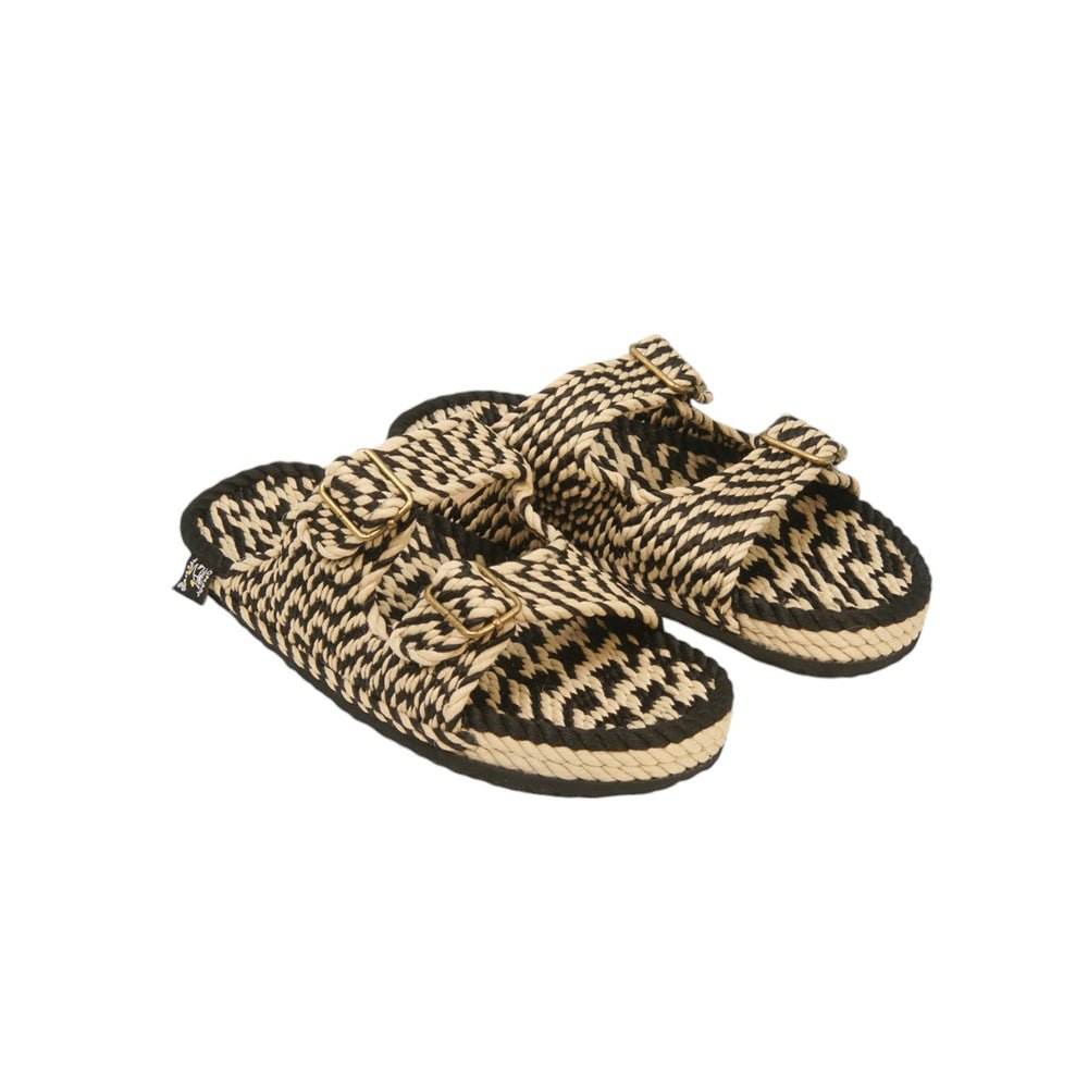 Sandales en cordes, Nomadic state of mind, modèle Moses twisted desert black with sole | Moses - Twisted Desert Black with Sole - Nomadic State Of Mind - Disponible sur Nomadic State Of Mind "FRANCE"