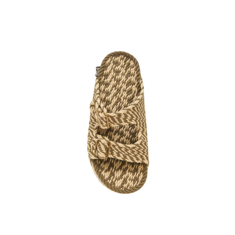 sandales en cordes, Nomadic State of Mind, modèle Moses - Twisted Desert Sage Green with Sole | Moses - Twisted Desert Sage Green with Sole - Nomadic State Of Mind - Disponible sur Nomadic State Of Mind "FRANCE"