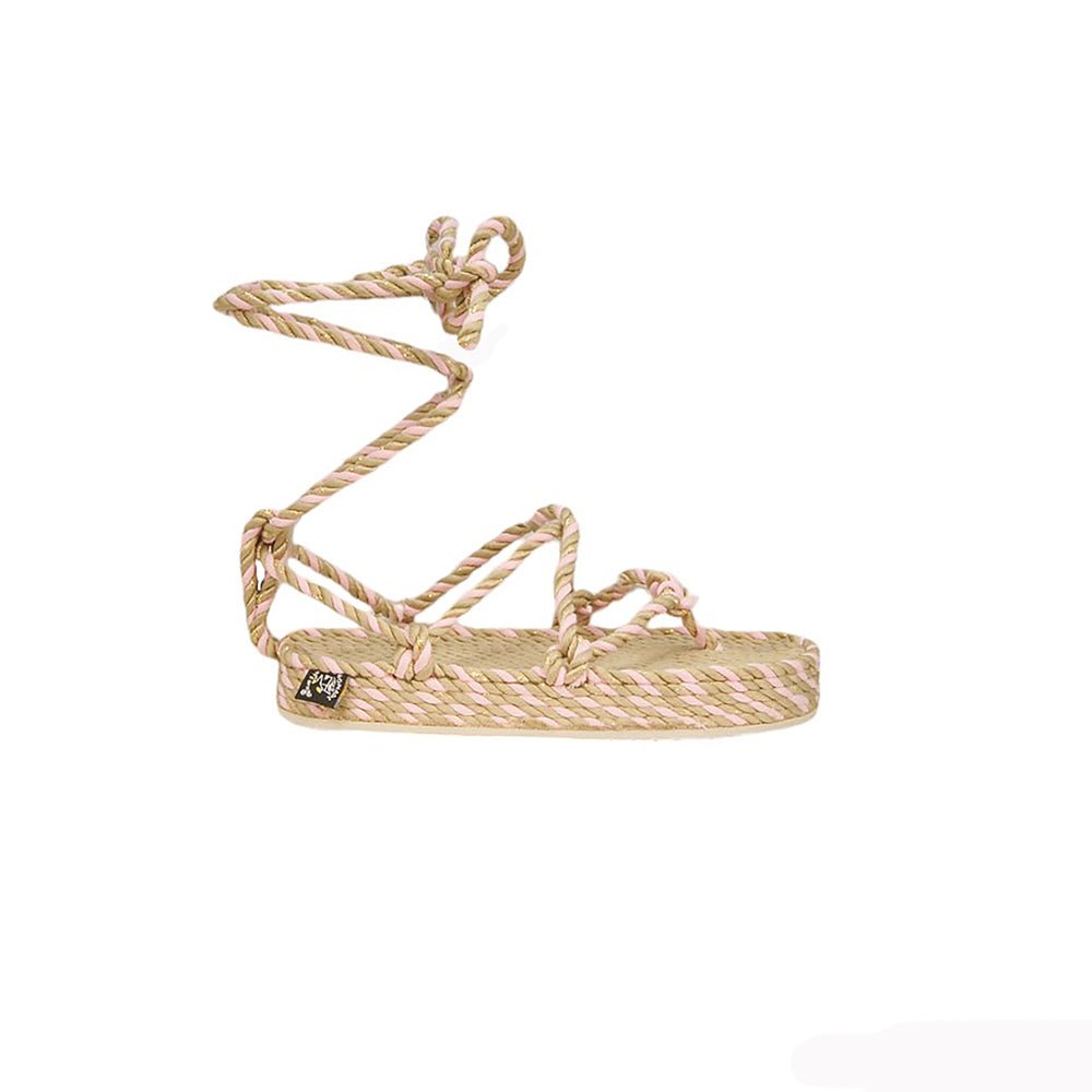ROMANO Compensées - Twisted Beige Baby Pink with Sole - Disponible sur Nomadic State Of Mind