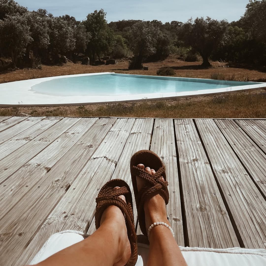 Sandales en cordes, modèles slip on cafe, nomadic state of mind - Disponible sur Nomadic State Of Mind