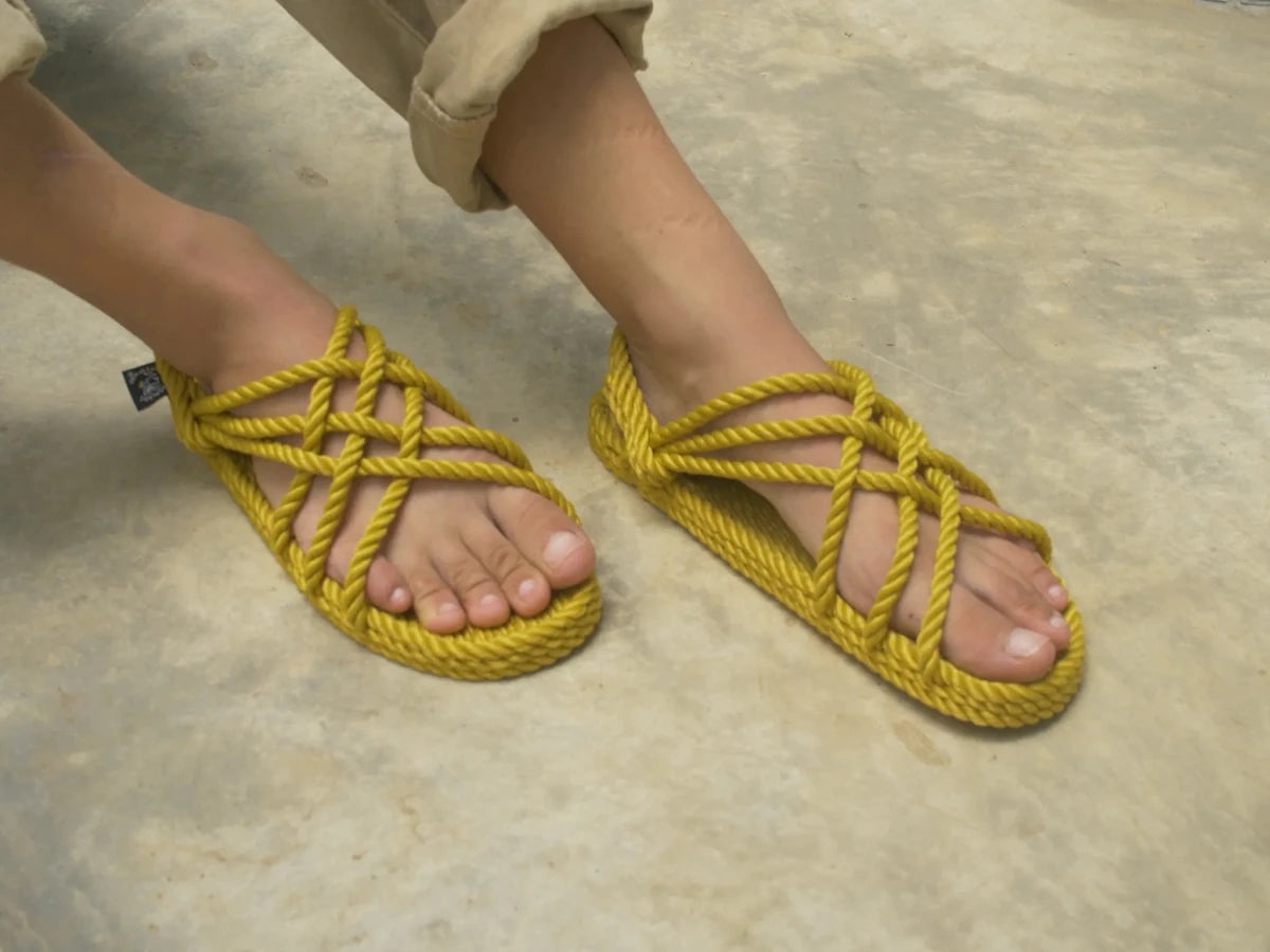 Sandales en corde JC gold Nomadic state of mind - Disponible sur Nomadic State Of Mind