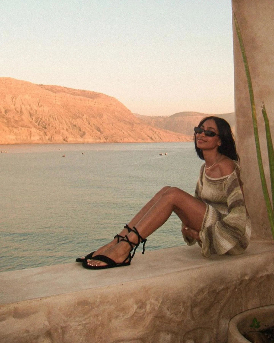 Sandales en corde vegan Bondi - Black - Disponible sur Nomadic State Of Mind