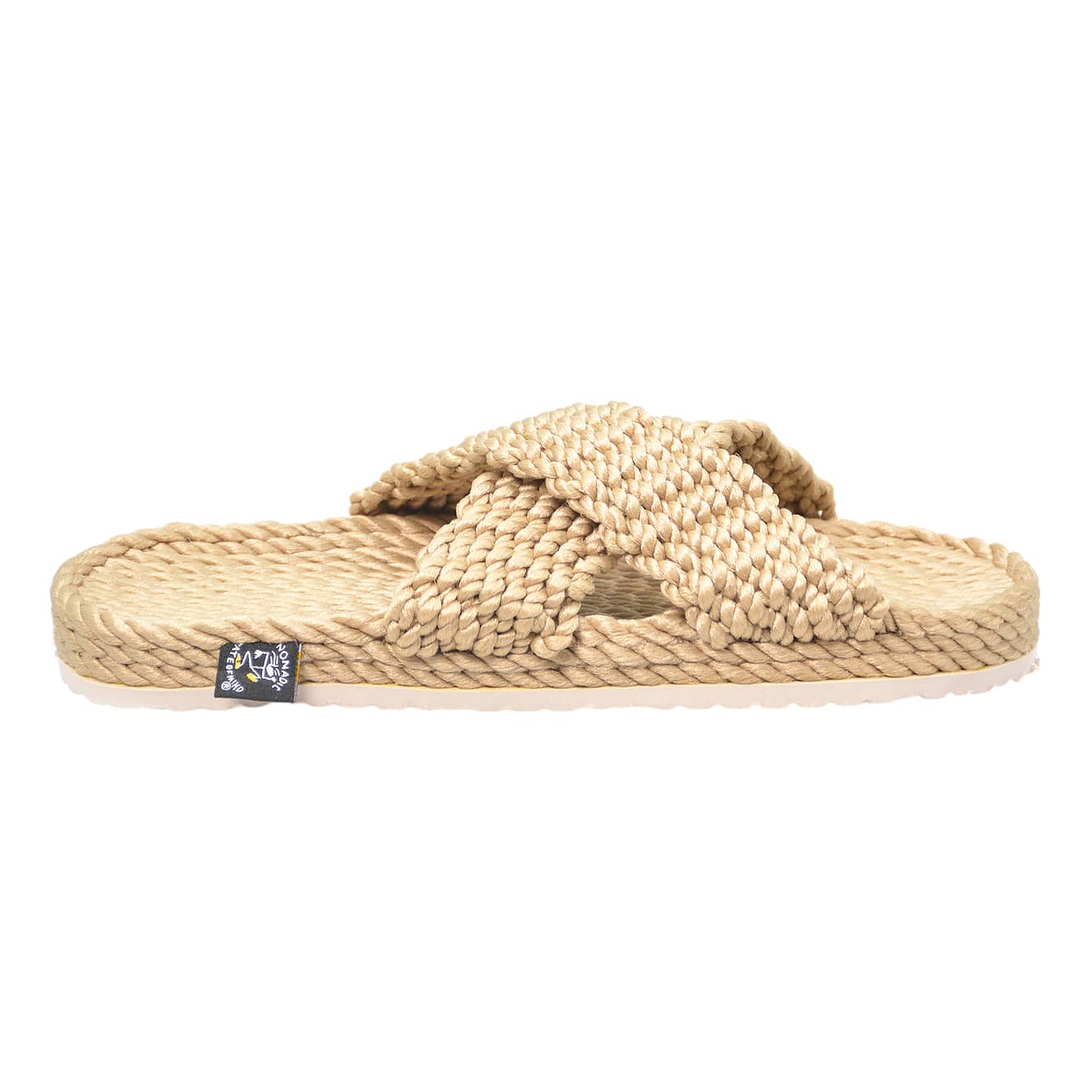 Sandales vegan, sandales en corde, Sandales avec semelles, nomadic state of mind, modèle SLIDE X Beige with Sole | SLID X - Beige With Sole - Nomadic State Of Mind - Disponible sur Nomadic State Of Mind "FRANCE"