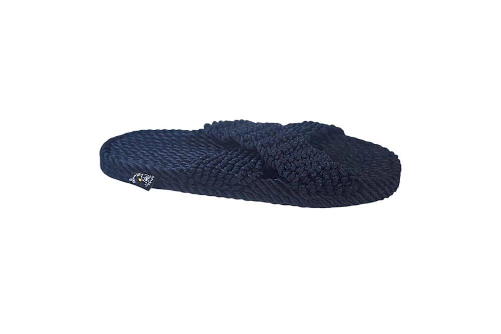 Sandales vegan, sandales en corde, nomadic state of mind, modèle SlidX Navy | SLID X - Navy - Nomadic State Of Mind - Disponible sur Nomadic State Of Mind "FRANCE"