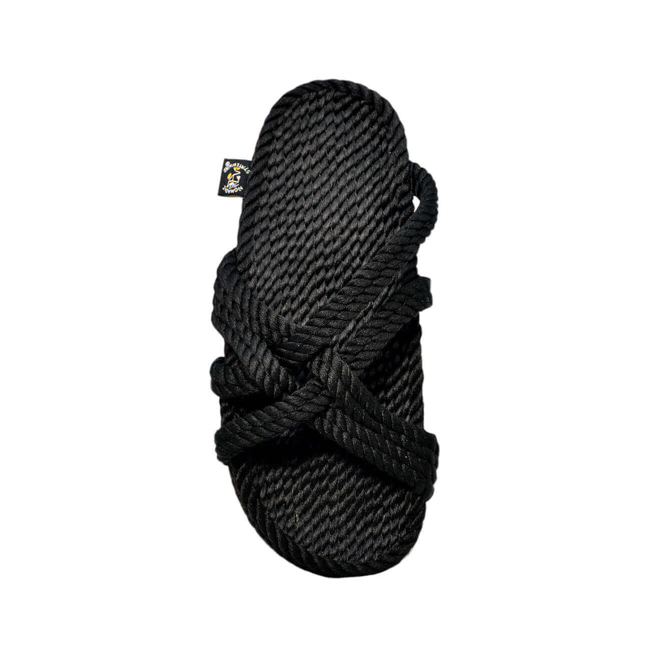 Sandales vegan, Sandales avec semelles, sandales en corde, nomadic state of mind, modèle Slip on black with sole | Slip on - Black with sole - Nomadic State Of Mind - Disponible sur Nomadic State Of Mind "FRANCE"
