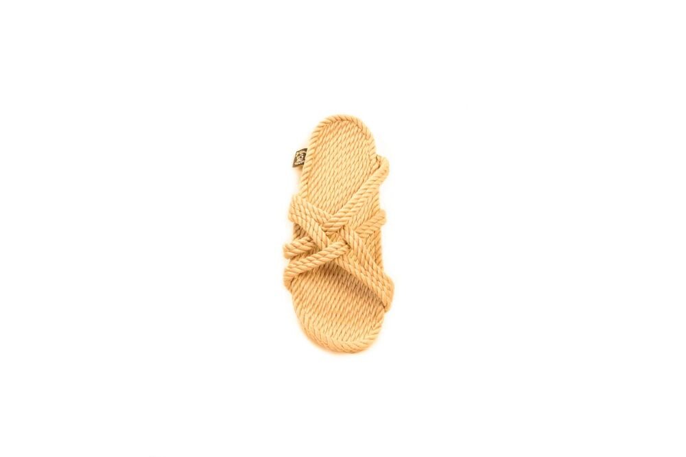 Sandales vegan, sandales en corde, nomadic state of mind, modèle Slip On Camel - Disponible sur Nomadic State Of Mind "FRANCE"