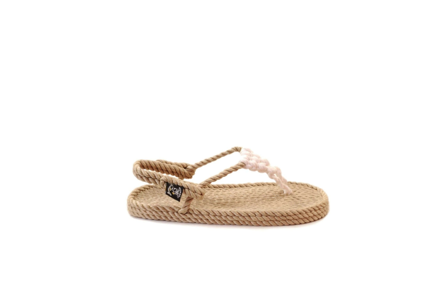 Sandales vegan, sandales en corde, nomadic state of mind, modèle Athena Beige & Blanc | Athena - Beige & Blanc - Nomadic State Of Mind - Disponible sur Nomadic State Of Mind "FRANCE"