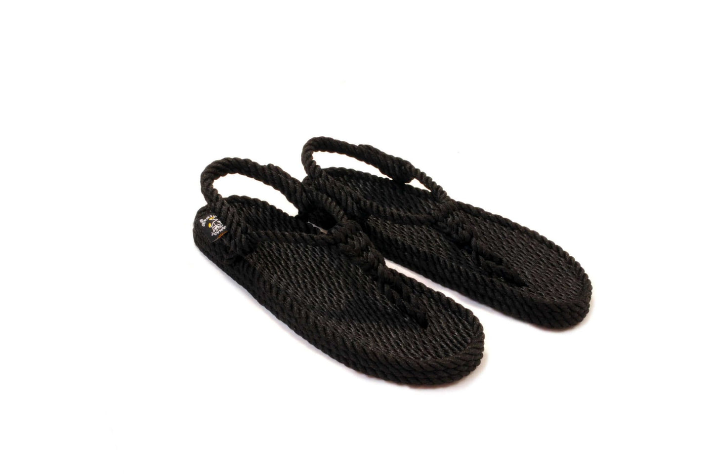 Sandales vegan, sandales en corde, nomadic state of mind, modèle Athena Noir | Athena - Noir - Nomadic State Of Mind - Disponible sur Nomadic State Of Mind "FRANCE"