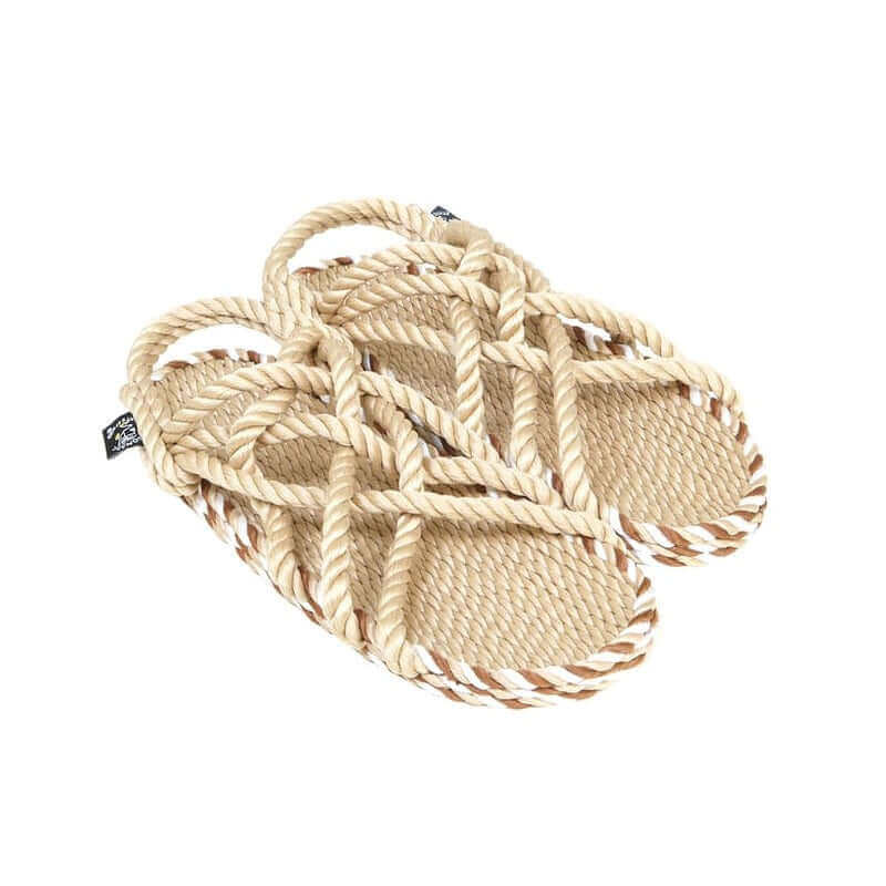Sandales nomadic state of mind, sandales boho en corde, sandales homme, sandales femme, modèle JC 3 Sensi - Beige Bohemian | JC 3 Sensi - Beige Bohemian - Sandales en cordes homme - Nomadic State Of Mind - Disponible sur Nomadic State Of Mind "FRANCE"