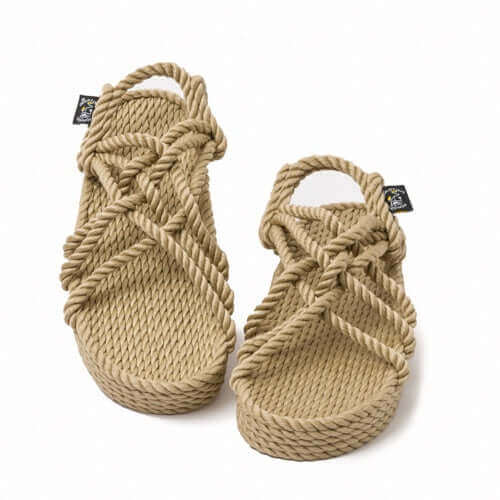 Sandales nomadic state of mind, sandales boho en corde, sandales homme, sandales femme, modèle JC Beige Compensees | JC - Beige Compensees - Nomadic State Of Mind - Disponible sur Nomadic State Of Mind "FRANCE"