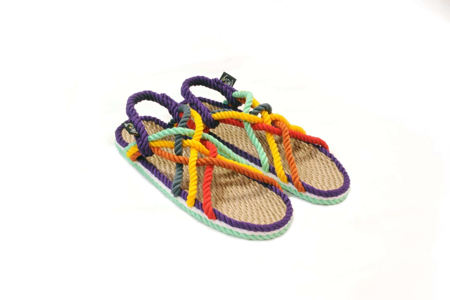 Sandales vegan homme et femme, nomadic state of mind, modèle JC Neon Rainbow | JC Neon Rainbow - Nomadic State Of Mind - Disponible sur Nomadic State Of Mind "FRANCE"
