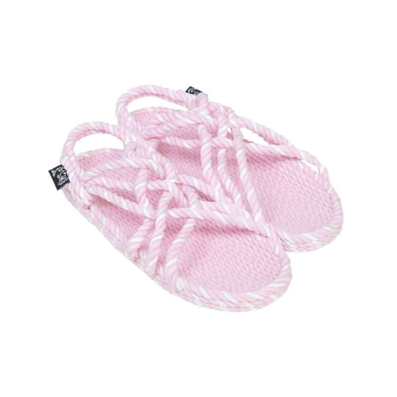 Sandales vegan, sandales en corde, nomadic state of mind, modèle JC Twisted Baby Pink & Marshmallow | JC Twisted - Baby Pink & Marshmallow - Nomadic State Of Mind - Disponible sur Nomadic State Of Mind "FRANCE"