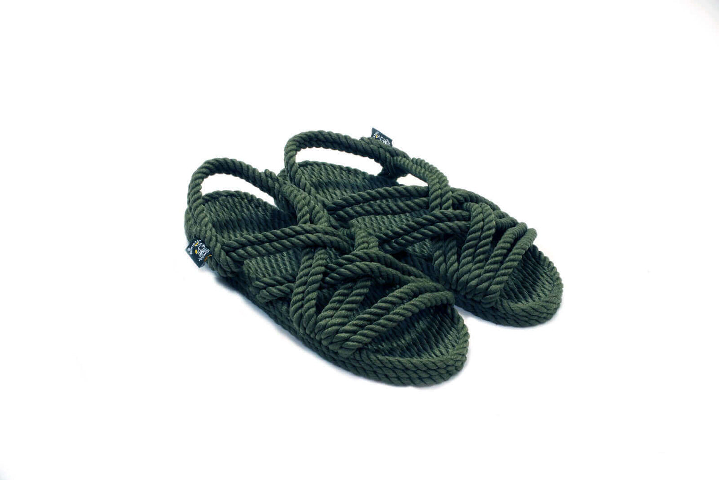 Sandales vegan, sandales en corde, nomadic state of mind, modèle Lounger Sage green dark | Lounger - Sage green dark - Nomadic State Of Mind - Disponible sur Nomadic State Of Mind "FRANCE"