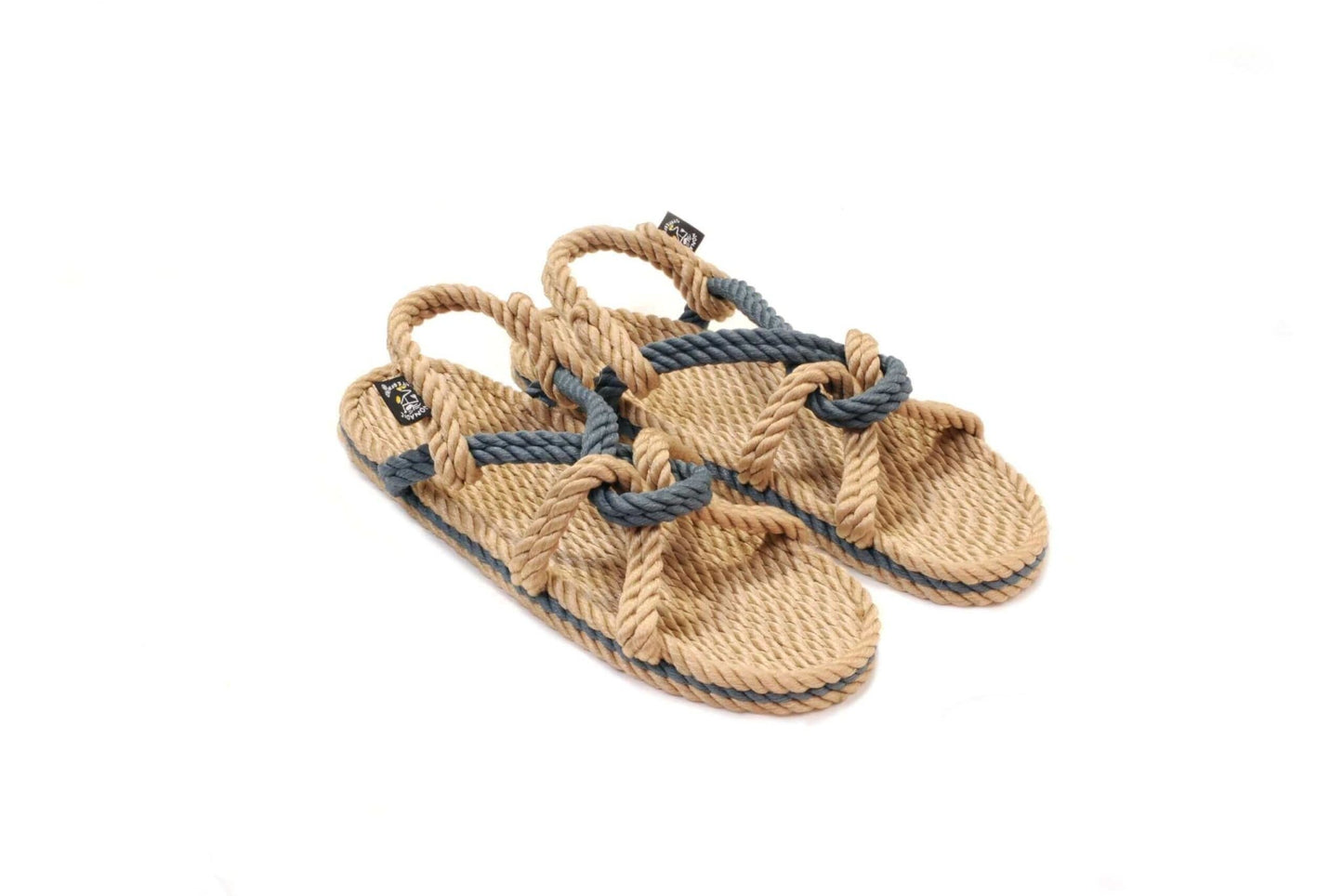 Sandales vegan, sandales en corde, nomadic state of mind, modèle Mountain Momma Beige & Denim bleu | Mountain Momma - Beige & Denim bleu - Nomadic State Of Mind - Disponible sur Nomadic State Of Mind "FRANCE"