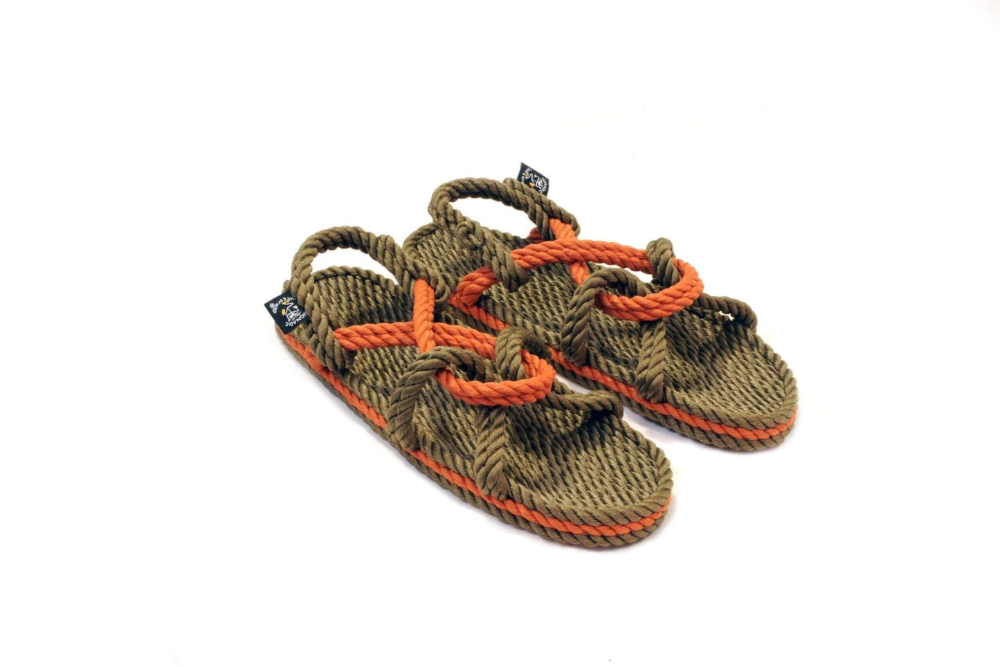 Sandales vegan, sandales en corde, nomadic state of mind, modèle Mountain Momma Sage green & Pumpkin | Mountain Momma - Sage green & Pumpkin - Nomadic State Of Mind - Disponible sur Nomadic State Of Mind "FRANCE"