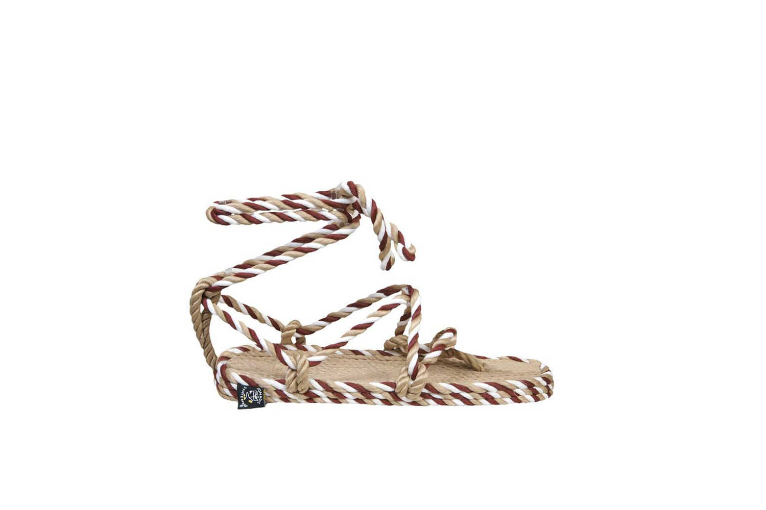 Sandales vegan, sandales femme, nomadic state of mind, modèle Romano 3 Sensi - Beige & Bohemian | Romano 3 Sensi - Beige & Bohemian - Nomadic State Of Mind - Disponible sur Nomadic State Of Mind "FRANCE"