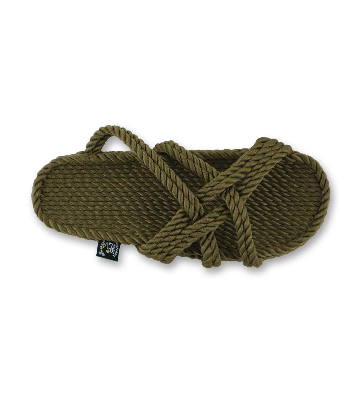 Sandales vegan, sandales en corde, nomadic state of mind, modèle Slip on Sage green army | Slip on - Sage green Army - Nomadic State Of Mind - Disponible sur Nomadic State Of Mind "FRANCE"