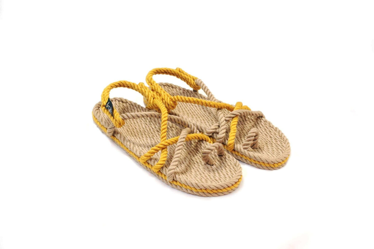 Sandales vegan, sandales en corde, nomadic state of mind, modèle Toe joe Beige & Gold | Toe Joe - Beige & Gold - Nomadic State Of Mind - Disponible sur Nomadic State Of Mind "FRANCE"