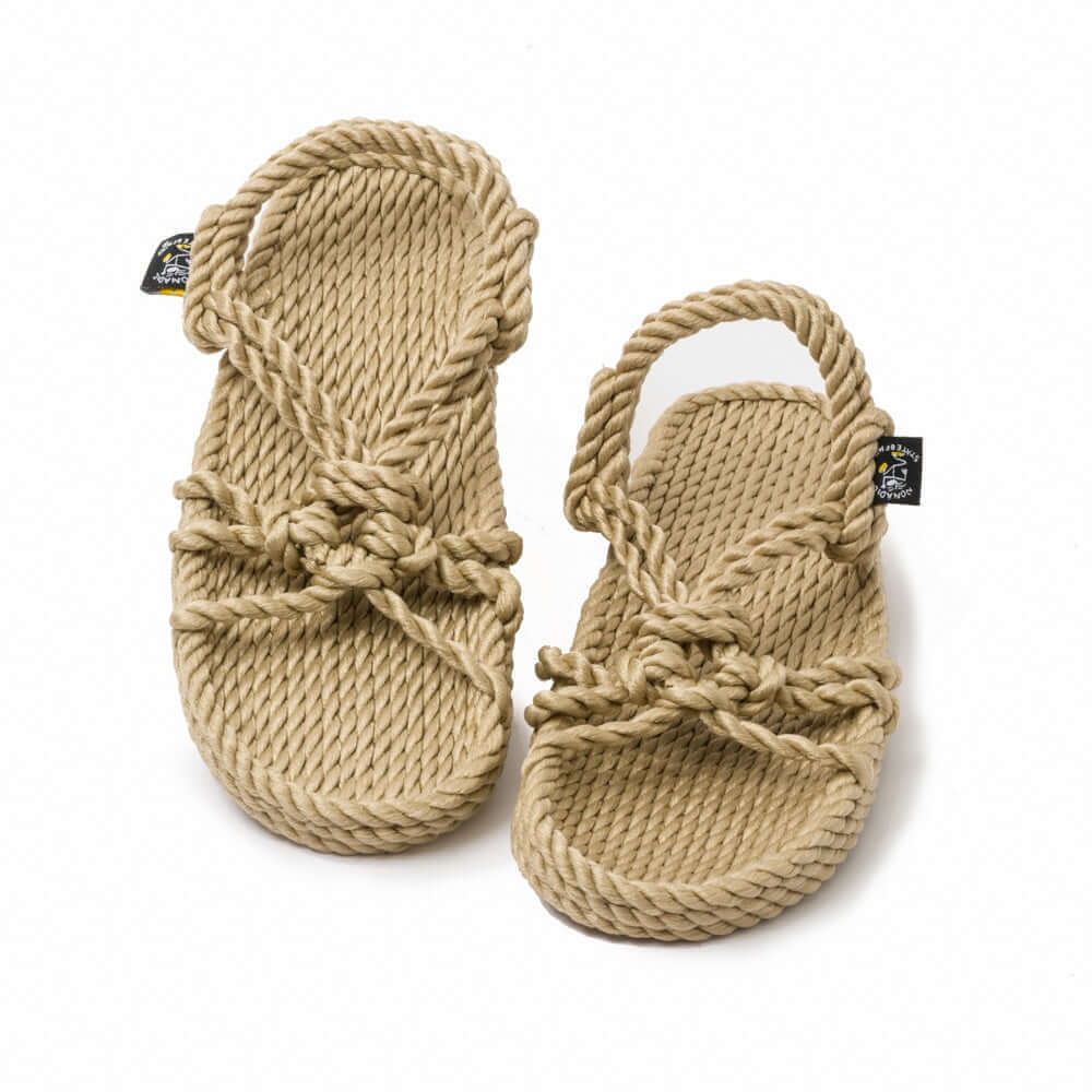 Sandales vegan, sandales en corde, nomadic state of mind, modèle Wedge - Beige | Wedge - Beige - Nomadic State Of Mind - Disponible sur Nomadic State Of Mind "FRANCE"