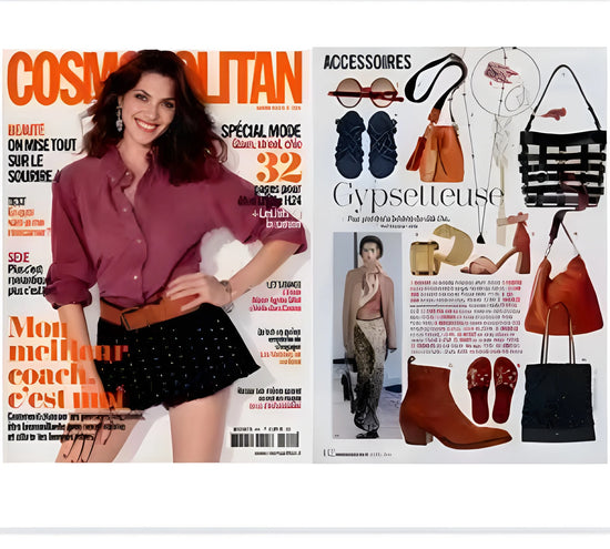 Sandales en cordes parue dans Cosmopolitan magazine2