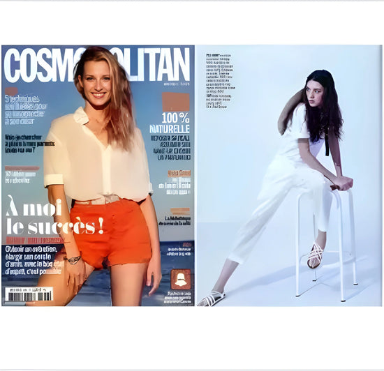 Sandales nomadic vu dans le magazine cosmopolitan
