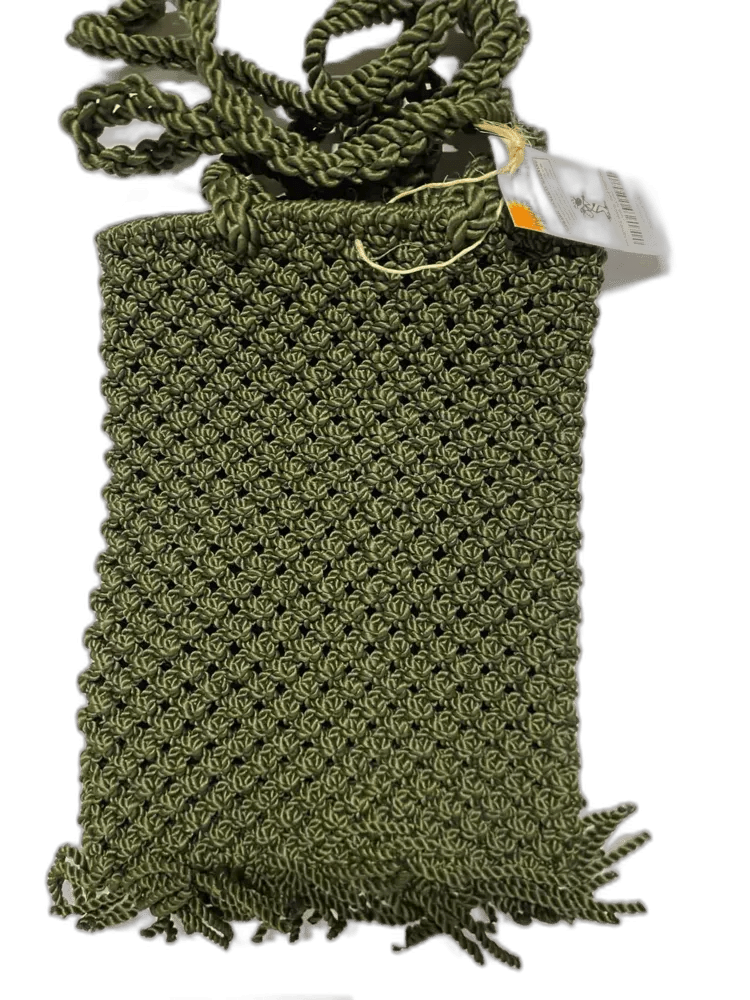 POCHETTE A FRANGE - SAGE GREEN DARK - Disponible sur Nomadic State Of Mind