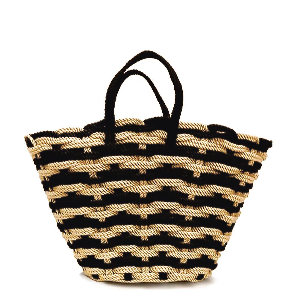 Sac cabas, sac ville, nissi sailor beige black nomadic state of mind - Disponible sur Nomadic State Of Mind