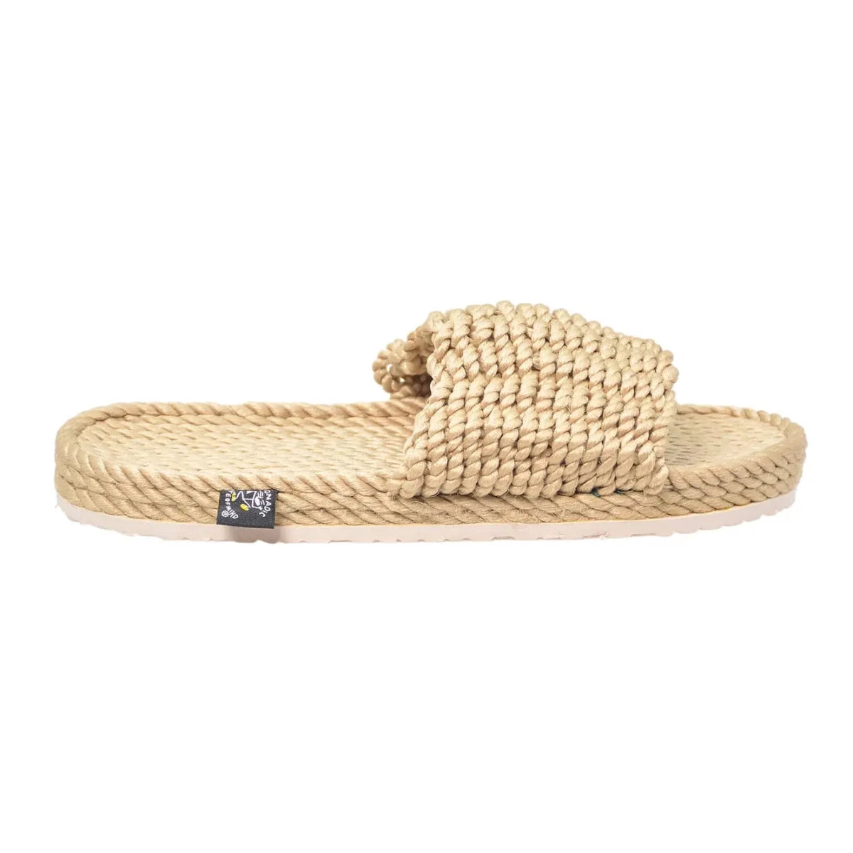 Sandales vegan, sandales en corde, nomadic state of mind, modèle Full nelson Beige with sole - Disponible sur Nomadic State Of Mind