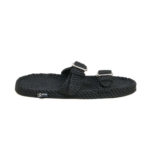 Sandales homme, sandales femme, sandales en corde, nomadic state of mind, modèle DB black