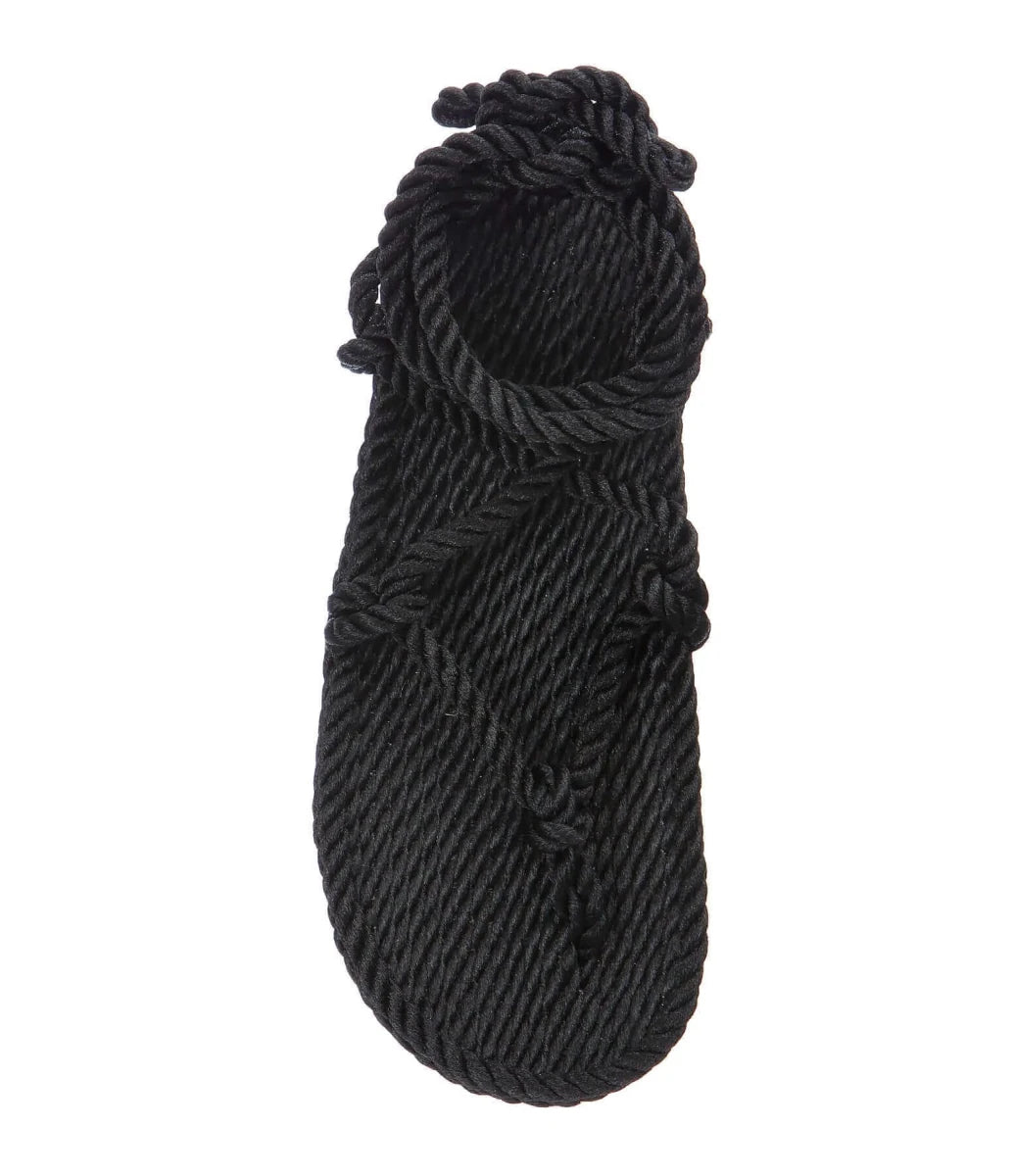 Sandales vegan homme et femme, nomadic state of mind, modèle Romano Noir - Disponible sur Nomadic State Of Mind