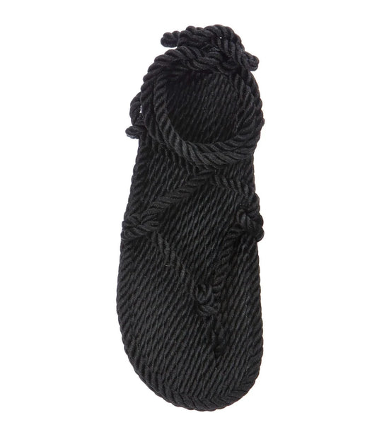 Sandales vegan homme et femme, nomadic state of mind, modèle Romano Noir - Disponible sur Nomadic State Of Mind