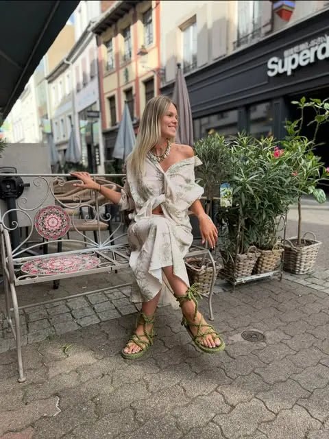 Sandales en corde romano green cardamon nomadic - Disponible sur Nomadic State Of Mind