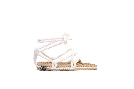Sandales vegan femme, nomadic state of mind, modèle ROMANO Beige & White | ROMANO Beige & White - Nomadic State Of Mind - Disponible sur Nomadic State Of Mind "FRANCE" - Disponible sur Nomadic State Of Mind