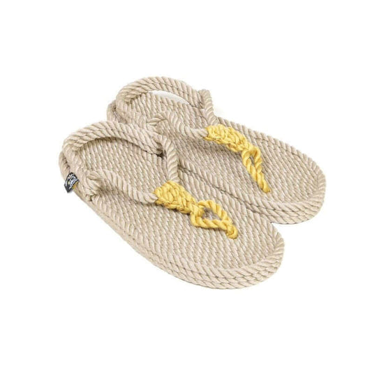 Sandales vegan, sandales en corde, nomadic state of mind, modèle Athena Beige & Gold | Athena - Beige & Gold - Sandales en corde femme Nomadic State Of Mind - Nomadic State Of Mind - Disponible sur Nomadic State Of Mind "FRANCE"