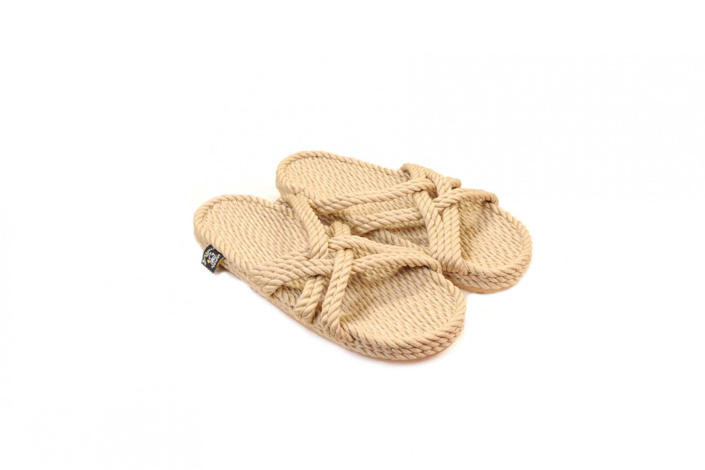 Sandales vegan, sandales en corde, nomadic state of mind, modèle Slip on Beige