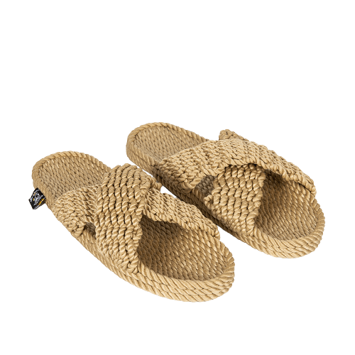 Sandales vegan, sandales en corde, nomadic state of mind, modèle SLIDE X Beige