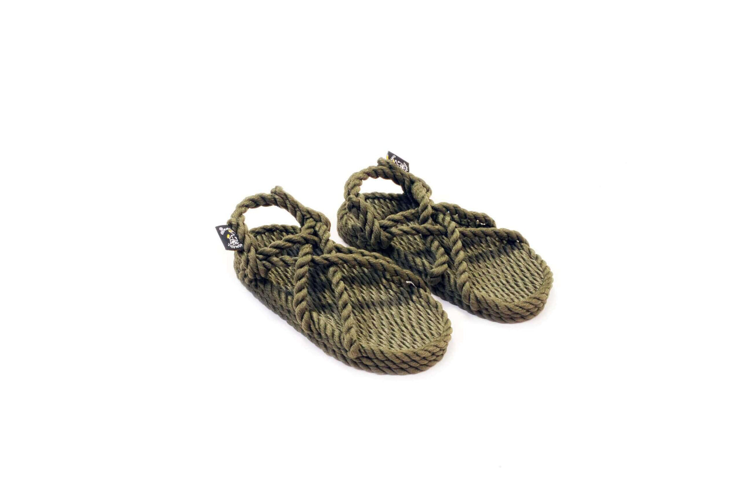 Sandales enfant, sandales en corde, nomadic state of mind, modèle JC kids Sage green Olive