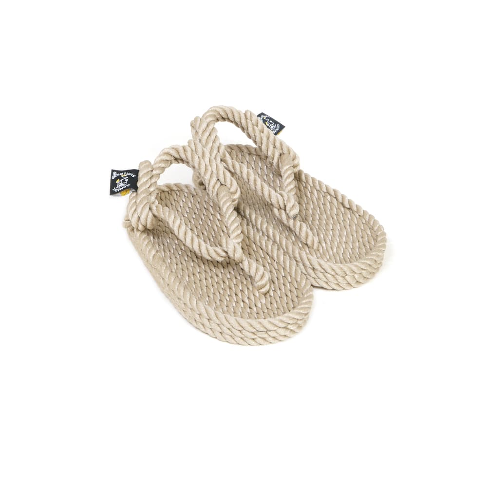 Sandales enfant, sandales à corde femme, nomadic state of mind, modèle Athena kids beige