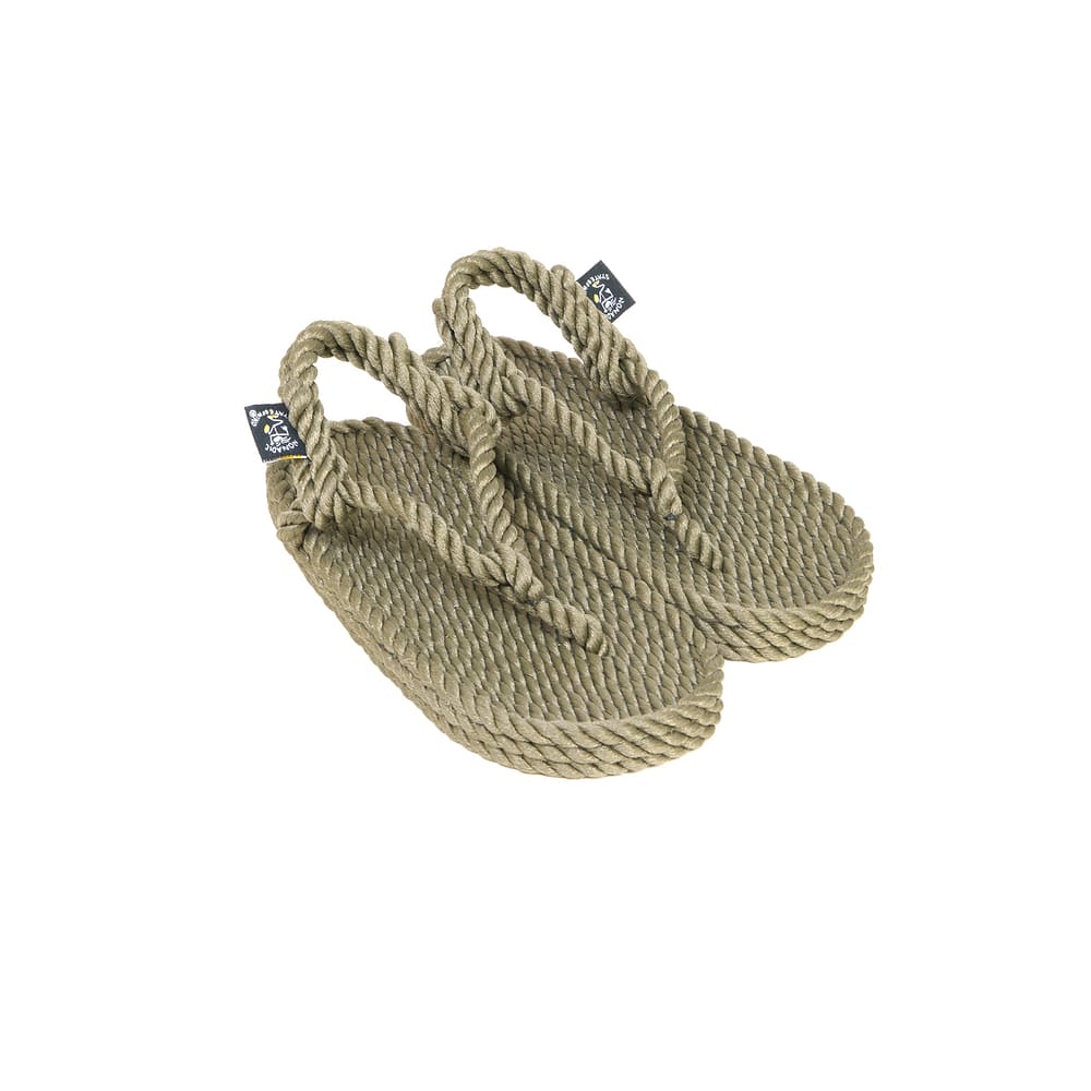 Sandales enfant, sandales en corde, nomadic state of mind, modèle Athena kids sage green