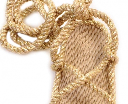nomadic state of mind sandals, Romano Solid Gold model, rope sandal