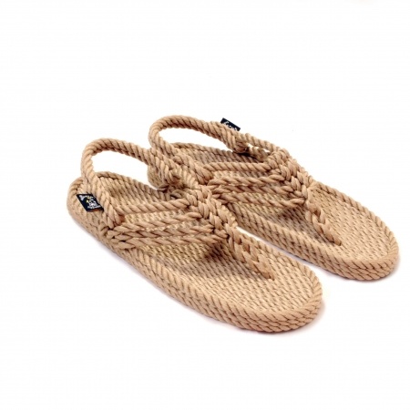Sandales nomadic state of mind, sandale en corde, modèle jester couleur beige