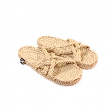 Sandales nomadic state of mind, sandale en corde, sandales homme, sandales femme, modèle Slip on couleur beige