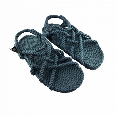 Sandales nomadic state of mind, sandale en corde, modèle jc couleur denim