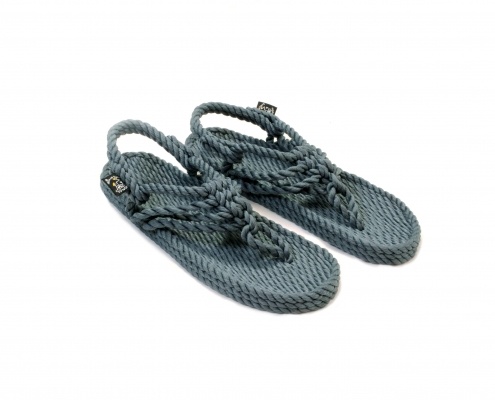 Sandales nomadic state of mind, sandale en corde, modèle jester couleur bleu et denim