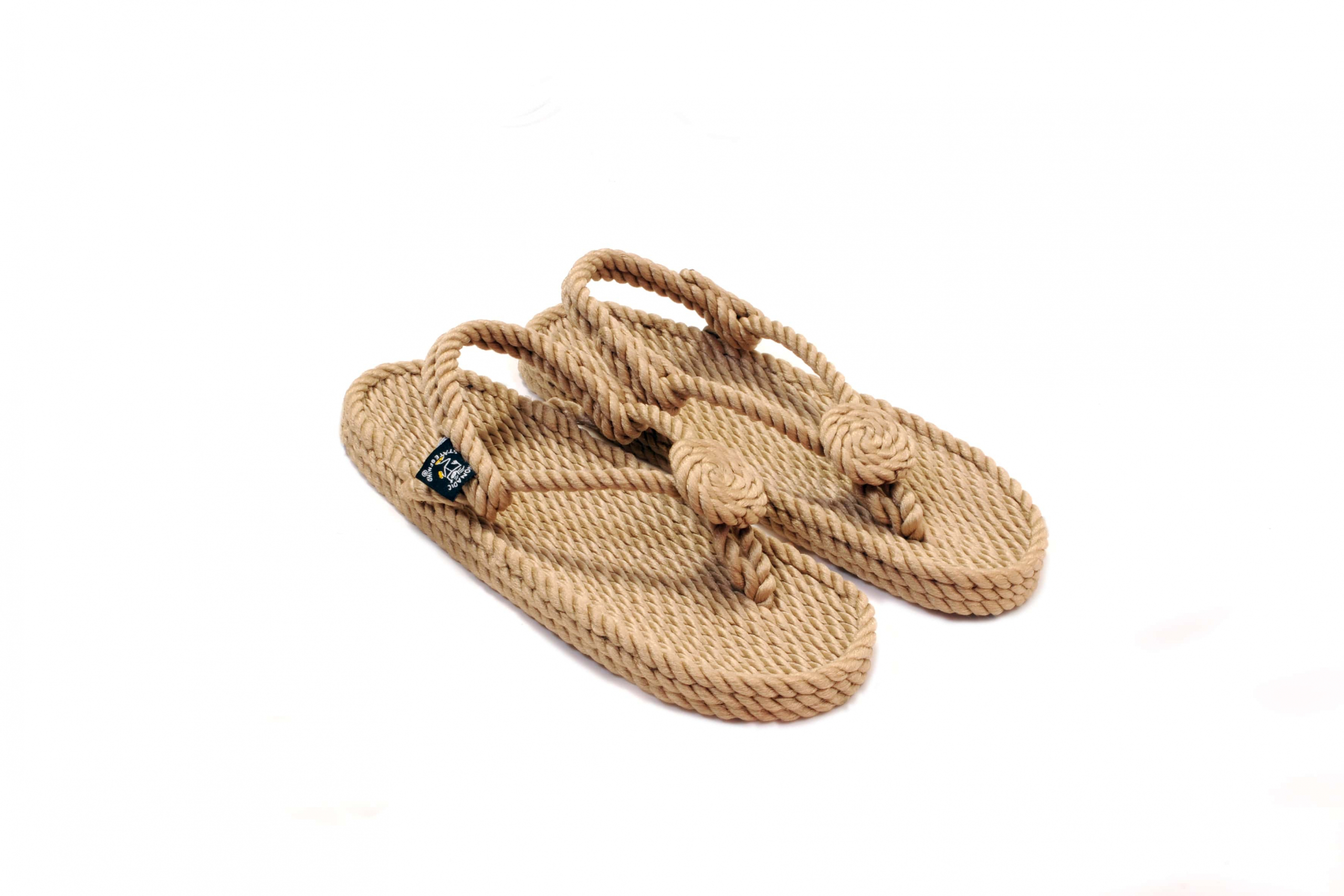 Sandales en corde, sandales boho, nomadic state of mind, sandals for men, sandales for women, modèle Flower Flop Beige